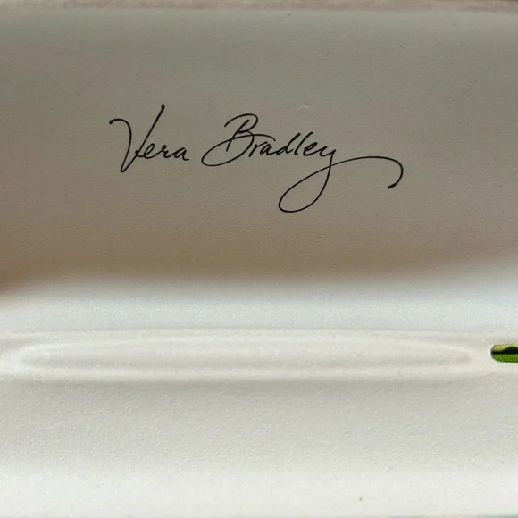 Vera Bradley Hard Glasses Case – Blue & Green | Great Condition! - Picture 4 of 4